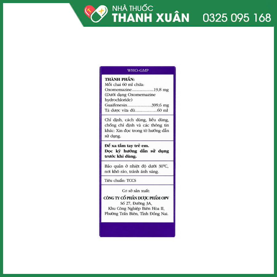 Tuspress thuốc điều trị triệu chứng ho khan, ho do dị ứng, đặc biệt về đêm